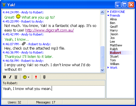 Main Chat Window